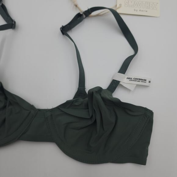 Aerie SMOOTHEZ Unlined Full Coverage Bra in Royal Palm Size 32B - Picture 3 of 9